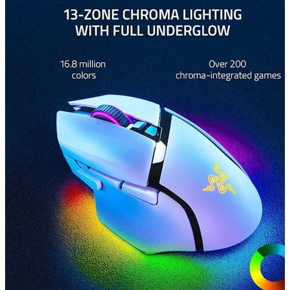 მაუსი Razer Basilisk V3 Pro, RGB, USB-A/WL/BT, White, 2 imageმაუსი Razer Basilisk V3 Pro, RGB, USB-A/WL/BT, White, 2 imageმაუსი Razer Basilisk V3 Pro, RGB, USB-A/WL/BT, White, 2 image