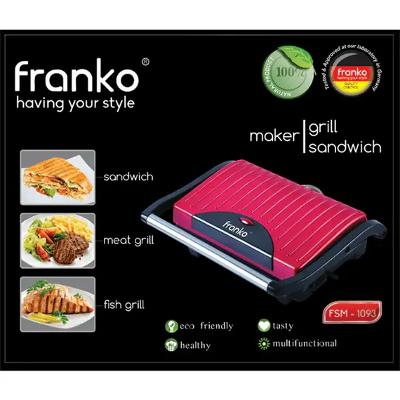 სენდვიჩის აპარატი FRANKO FSM-1093, 2 imageსენდვიჩის აპარატი FRANKO FSM-1093, 2 imageსენდვიჩის აპარატი FRANKO FSM-1093, 2 image