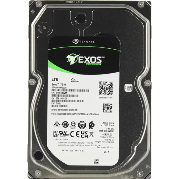 Seagate ST4000NM000B Exos 7E10, 4TB, 3.5", 7.2K Internal Hard Drive, 4 imageSeagate ST4000NM000B Exos 7E10, 4TB, 3.5", 7.2K Internal Hard Drive, 4 imageSeagate ST4000NM000B Exos 7E10, 4TB, 3.5", 7.2K Internal Hard Drive, 4 image