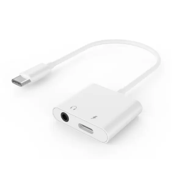 Gembird A-CM-3.5FP-01 Audio adapter cable USB Type-C to 3.5mm+power socket WhiteGembird A-CM-3.5FP-01 Audio adapter cable USB Type-C to 3.5mm+power socket WhiteGembird A-CM-3.5FP-01 Audio adapter cable USB Type-C to 3.5mm+power socket White