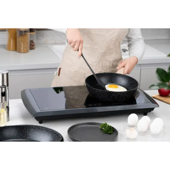 Ardesto Deep Fry pan Midori 24cm, aluminium, black, 8 imageArdesto Deep Fry pan Midori 24cm, aluminium, black, 8 imageArdesto Deep Fry pan Midori 24cm, aluminium, black, 8 image
