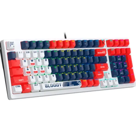 კლავიატურა A4tech Bloody S98 RGB Mechanical Gaming Keyboard Red Switch US Layout Sports Navy, 2 imageკლავიატურა A4tech Bloody S98 RGB Mechanical Gaming Keyboard Red Switch US Layout Sports Navy, 2 imageკლავიატურა A4tech Bloody S98 RGB Mechanical Gaming Keyboard Red Switch US Layout Sports Navy, 2 image