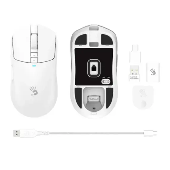 Mouse A4Tech Bloody R72 Ultra Dual Mode Wireless Gaming Mouse White, 4 imageMouse A4Tech Bloody R72 Ultra Dual Mode Wireless Gaming Mouse White, 4 imageMouse A4Tech Bloody R72 Ultra Dual Mode Wireless Gaming Mouse White, 4 image