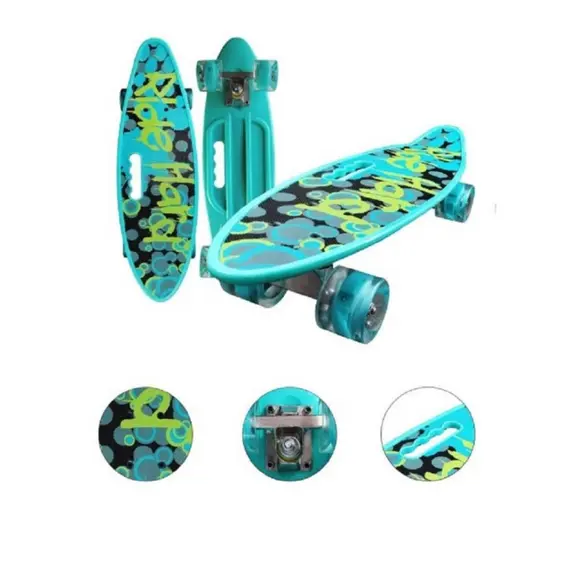 Skateboard M350YST-RIDE with glowing wheels and handle, 2 imageSkateboard M350YST-RIDE with glowing wheels and handle, 2 imageSkateboard M350YST-RIDE with glowing wheels and handle, 2 image