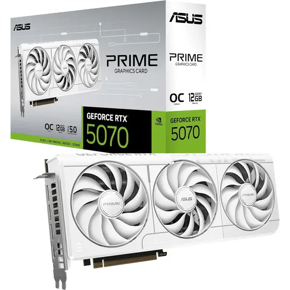 ვიდეო დაფა ASUS Graphic Card GeForce RTX 5070 12GB GDDR7 OC PRIME-RTX5070-O12G-WHITEვიდეო დაფა ASUS Graphic Card GeForce RTX 5070 12GB GDDR7 OC PRIME-RTX5070-O12G-WHITEვიდეო დაფა ASUS Graphic Card GeForce RTX 5070 12GB GDDR7 OC PRIME-RTX5070-O12G-WHITE