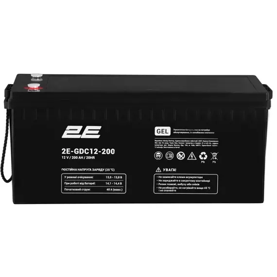 უწყვეტი კვების წყაროს ელემენტი 2E 2E-GDC12-200 GDC, 12V, 200Ah, GEL VRLA, Uninterruptible Power Supply Element, Blackუწყვეტი კვების წყაროს ელემენტი 2E 2E-GDC12-200 GDC, 12V, 200Ah, GEL VRLA, Uninterruptible Power Supply Element, Blackუწყვეტი კვების წყაროს ელემენტი 2E 2E-GDC12-200 GDC, 12V, 200Ah, GEL VRLA, Uninterruptible Power Supply Element, Black