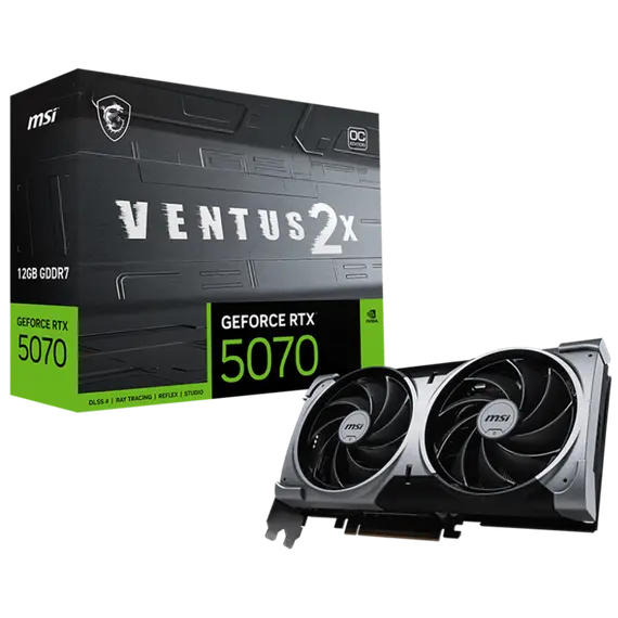 ვიდეო დაფა MSI Graphic card GeForce RTX 5070 12GB GDDR7 VENTUS 2X OCვიდეო დაფა MSI Graphic card GeForce RTX 5070 12GB GDDR7 VENTUS 2X OCვიდეო დაფა MSI Graphic card GeForce RTX 5070 12GB GDDR7 VENTUS 2X OC