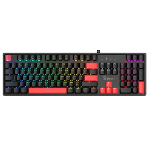 Keyboard A4Tech Bloody S520N Mechanical Red Plus Switch RGB Gaming Keyboard Fire BlackKeyboard A4Tech Bloody S520N Mechanical Red Plus Switch RGB Gaming Keyboard Fire BlackKeyboard A4Tech Bloody S520N Mechanical Red Plus Switch RGB Gaming Keyboard Fire Black