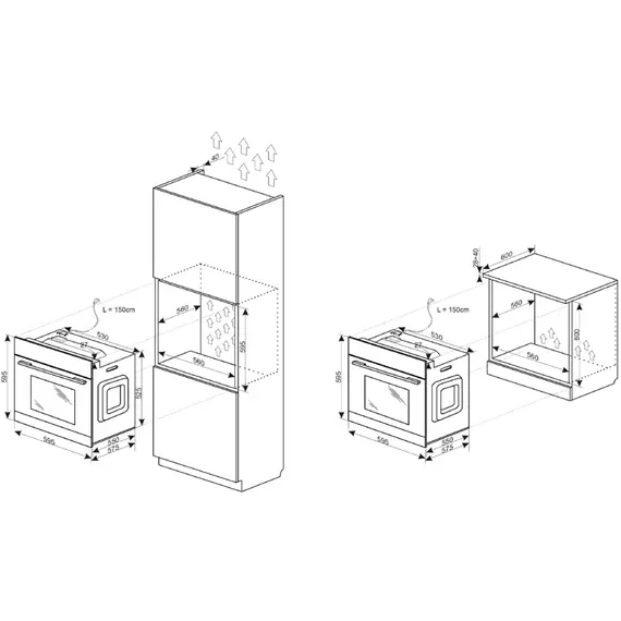 Built-in oven Hansa electrical, 77L, A+, display, convection, black, 8 imageBuilt-in oven Hansa electrical, 77L, A+, display, convection, black, 8 imageBuilt-in oven Hansa electrical, 77L, A+, display, convection, black, 8 image