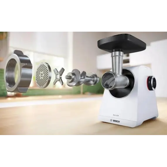 ხორცსაკეპი მანქანა BOSCH MFWS609W, 2 imageხორცსაკეპი მანქანა BOSCH MFWS609W, 2 imageხორცსაკეპი მანქანა BOSCH MFWS609W, 2 image