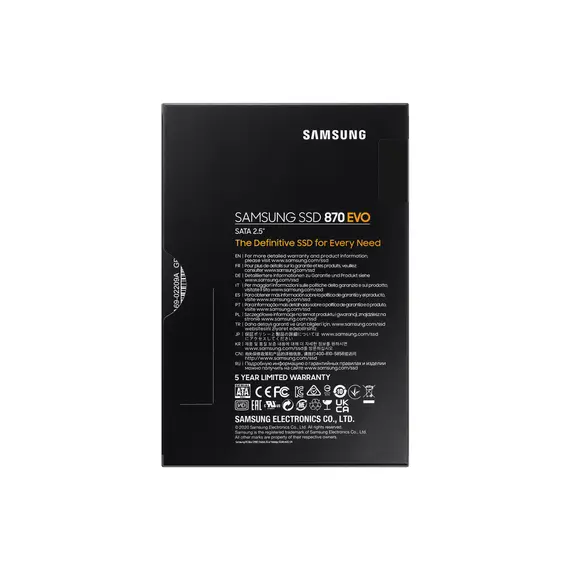 მყარი დისკი Samsung SSD 870 EVO 500GB SATA III 2,5" MZ-77E500BW, 7 imageმყარი დისკი Samsung SSD 870 EVO 500GB SATA III 2,5" MZ-77E500BW, 7 imageმყარი დისკი Samsung SSD 870 EVO 500GB SATA III 2,5" MZ-77E500BW, 7 image