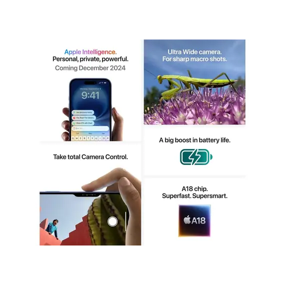 მობილური ტელეფონი APPLE iPhone 16 128GB White, 8 imageმობილური ტელეფონი APPLE iPhone 16 128GB White, 8 imageმობილური ტელეფონი APPLE iPhone 16 128GB White, 8 image