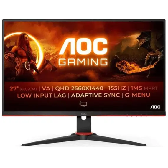 მონიტორი AOC Q27G2E/BK, 27", Monitor, QHD, VA, HDMI, DP, Blackმონიტორი AOC Q27G2E/BK, 27", Monitor, QHD, VA, HDMI, DP, Blackმონიტორი AOC Q27G2E/BK, 27", Monitor, QHD, VA, HDMI, DP, Black