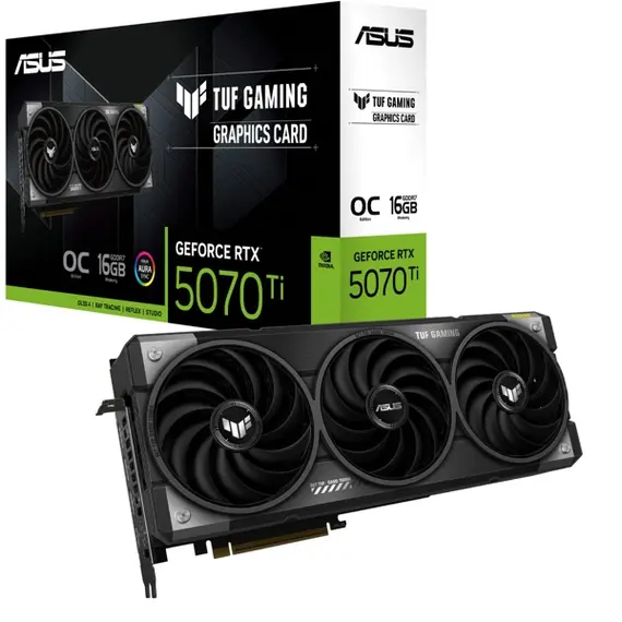 ვიდეო დაფა VGA ASUS TUF RTX 5070 Ti 16GB GDDR7 OC (TUF-RTX5070TI-O16G-GAMING)ვიდეო დაფა VGA ASUS TUF RTX 5070 Ti 16GB GDDR7 OC (TUF-RTX5070TI-O16G-GAMING)ვიდეო დაფა VGA ASUS TUF RTX 5070 Ti 16GB GDDR7 OC (TUF-RTX5070TI-O16G-GAMING)