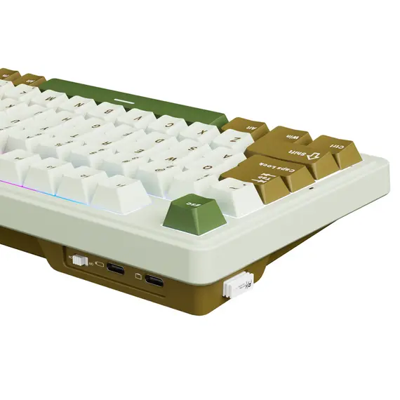 კლავიატურა Royal Kludge RK N99 RGB Mechanical Keyboard, Cream Switch, Hot Swappable, Wireless, USB, Bluetooth, 2.4GHz, Palm Green, 4 imageკლავიატურა Royal Kludge RK N99 RGB Mechanical Keyboard, Cream Switch, Hot Swappable, Wireless, USB, Bluetooth, 2.4GHz, Palm Green, 4 imageკლავიატურა Royal Kludge RK N99 RGB Mechanical Keyboard, Cream Switch, Hot Swappable, Wireless, USB, Bluetooth, 2.4GHz, Palm Green, 4 image