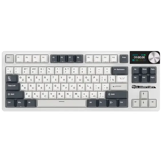 კლავიატურა Royal Kludge RK S85 RGB Mechanical Keyboard, Cloud Switch, Hot Swappable, Wireless, Type-C, Bluetooth, 2.4GHz, White Nightკლავიატურა Royal Kludge RK S85 RGB Mechanical Keyboard, Cloud Switch, Hot Swappable, Wireless, Type-C, Bluetooth, 2.4GHz, White Nightკლავიატურა Royal Kludge RK S85 RGB Mechanical Keyboard, Cloud Switch, Hot Swappable, Wireless, Type-C, Bluetooth, 2.4GHz, White Night