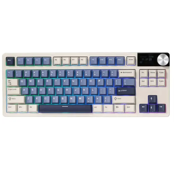 Royal Kludge RK S85 RGB Mechanical Keyboard, Cloud switch, Hot Swappable, Wireless, Type-C, Bluetooth, 2.4GHz, Horizon BlueRoyal Kludge RK S85 RGB Mechanical Keyboard, Cloud switch, Hot Swappable, Wireless, Type-C, Bluetooth, 2.4GHz, Horizon BlueRoyal Kludge RK S85 RGB Mechanical Keyboard, Cloud switch, Hot Swappable, Wireless, Type-C, Bluetooth, 2.4GHz, Horizon Blue