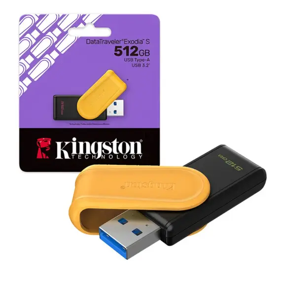 USB flash memory Kingston Exodia S USB Flash Drive 512GB, 2 imageUSB flash memory Kingston Exodia S USB Flash Drive 512GB, 2 imageUSB flash memory Kingston Exodia S USB Flash Drive 512GB, 2 image