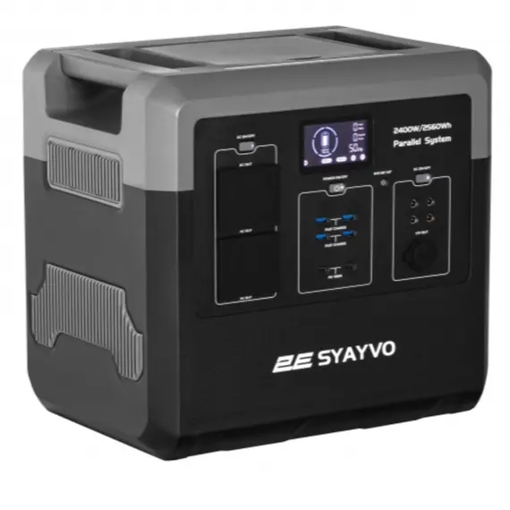 კვების წყარო 2E Power Station Syayvo 2400W/2560Wh, WiFi/BT, Parallel System, Fast Chargingკვების წყარო 2E Power Station Syayvo 2400W/2560Wh, WiFi/BT, Parallel System, Fast Chargingკვების წყარო 2E Power Station Syayvo 2400W/2560Wh, WiFi/BT, Parallel System, Fast Charging