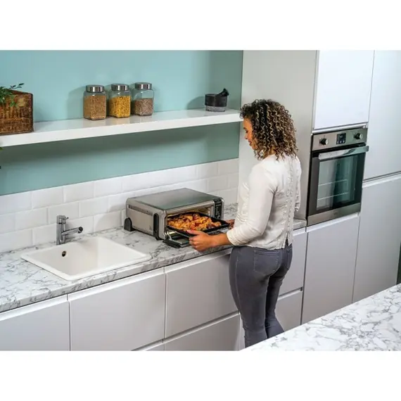 ელექტრო ღუმელი Ninja SP101EU, 2400W, 8in1 Flip Mini Oven, Black/Silver, 5 imageელექტრო ღუმელი Ninja SP101EU, 2400W, 8in1 Flip Mini Oven, Black/Silver, 5 imageელექტრო ღუმელი Ninja SP101EU, 2400W, 8in1 Flip Mini Oven, Black/Silver, 5 image