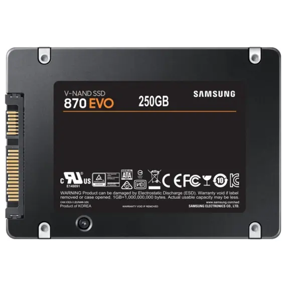 Solid State Drive Samsung SSD 870 EVO 250GB 2.5" 150 TBW, 3 imageSolid State Drive Samsung SSD 870 EVO 250GB 2.5" 150 TBW, 3 imageSolid State Drive Samsung SSD 870 EVO 250GB 2.5" 150 TBW, 3 image