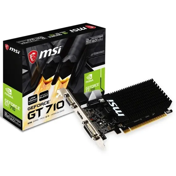 ვიდეო დაფა MSI Graphic Card GeForce GT 710 2GB GDDR3 LPვიდეო დაფა MSI Graphic Card GeForce GT 710 2GB GDDR3 LPვიდეო დაფა MSI Graphic Card GeForce GT 710 2GB GDDR3 LP