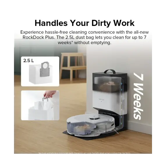 მტვერსასრუტი Roborock Dock Q8 Max+ White (Q8MP52-00), 2 imageმტვერსასრუტი Roborock Dock Q8 Max+ White (Q8MP52-00), 2 imageმტვერსასრუტი Roborock Dock Q8 Max+ White (Q8MP52-00), 2 image