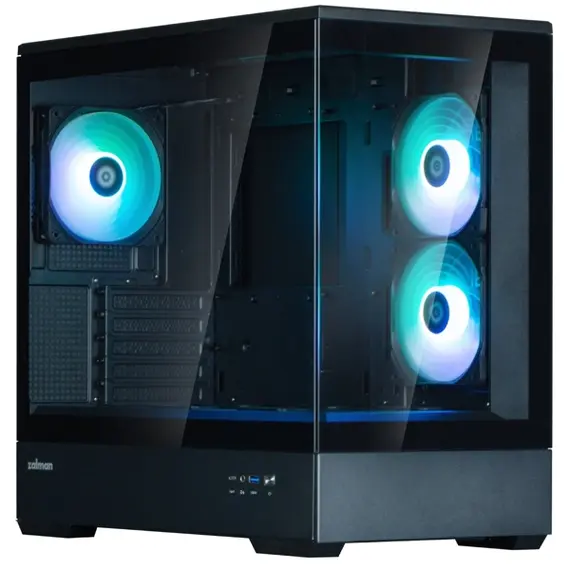 Zalman Computer Case P30 Black V2, without PSU, 1xUSB3.0, 1xUSB Type-C, 3x120mm ARGB, TG Front/Side Panel, mATX, BlackZalman Computer Case P30 Black V2, without PSU, 1xUSB3.0, 1xUSB Type-C, 3x120mm ARGB, TG Front/Side Panel, mATX, BlackZalman Computer Case P30 Black V2, without PSU, 1xUSB3.0, 1xUSB Type-C, 3x120mm ARGB, TG Front/Side Panel, mATX, Black