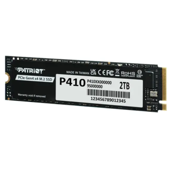 Solid State Drive Patriot P410 2TB SSD M.2 PCIe Gen4 x 4 2280 - P410P2TBM28H, 2 imageSolid State Drive Patriot P410 2TB SSD M.2 PCIe Gen4 x 4 2280 - P410P2TBM28H, 2 imageSolid State Drive Patriot P410 2TB SSD M.2 PCIe Gen4 x 4 2280 - P410P2TBM28H, 2 image