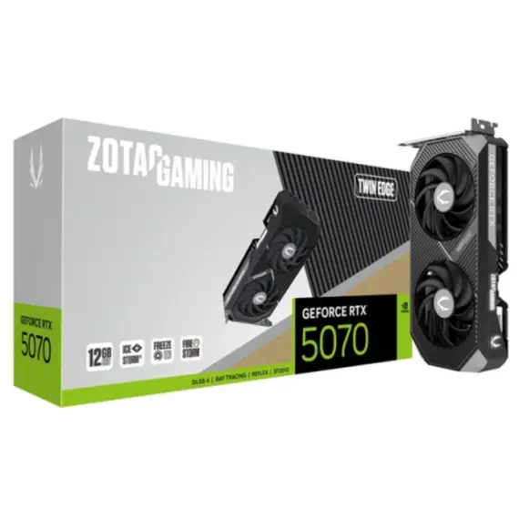 ვიდეო დაფა Zotac GAMING GeForce RTX5070 Twin Edge 12GB 192-Bit GDDR7 - ZT-B50700E-10Pვიდეო დაფა Zotac GAMING GeForce RTX5070 Twin Edge 12GB 192-Bit GDDR7 - ZT-B50700E-10Pვიდეო დაფა Zotac GAMING GeForce RTX5070 Twin Edge 12GB 192-Bit GDDR7 - ZT-B50700E-10P