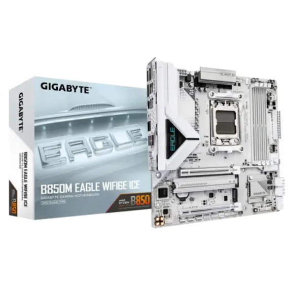 Motherboard Gigabyte B850M EAGLE WIFI6E ICE 1.0 4DDR5 AM5 - 9MB85ML6E-00-G10Motherboard Gigabyte B850M EAGLE WIFI6E ICE 1.0 4DDR5 AM5 - 9MB85ML6E-00-G10Motherboard Gigabyte B850M EAGLE WIFI6E ICE 1.0 4DDR5 AM5 - 9MB85ML6E-00-G10