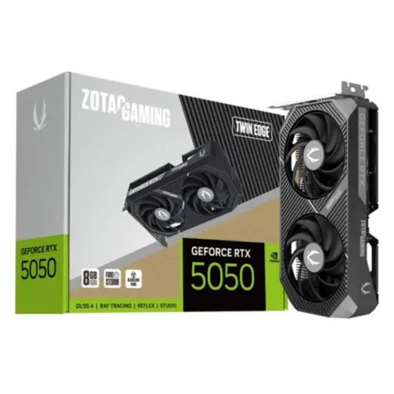 ვიდეო დაფა Zotac GAMING GeForce RTX5050 Twin Edge 8GB 128-Bit GDDR6 - ZT-B50500E-10Mვიდეო დაფა Zotac GAMING GeForce RTX5050 Twin Edge 8GB 128-Bit GDDR6 - ZT-B50500E-10Mვიდეო დაფა Zotac GAMING GeForce RTX5050 Twin Edge 8GB 128-Bit GDDR6 - ZT-B50500E-10M