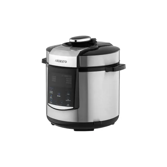 მულტისახარში Ardesto pressure cooker, 900W, bowl-6l, electronic control, recipes book, iron/plastic, silver, 3 imageმულტისახარში Ardesto pressure cooker, 900W, bowl-6l, electronic control, recipes book, iron/plastic, silver, 3 imageმულტისახარში Ardesto pressure cooker, 900W, bowl-6l, electronic control, recipes book, iron/plastic, silver, 3 image