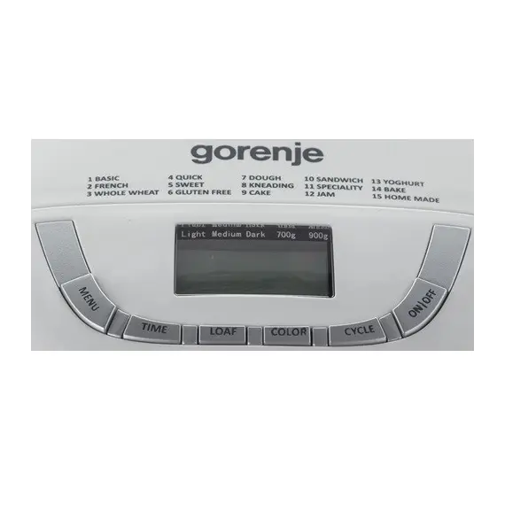 Bread maker GORENJE BM910WII, 5 imageBread maker GORENJE BM910WII, 5 imageBread maker GORENJE BM910WII, 5 image