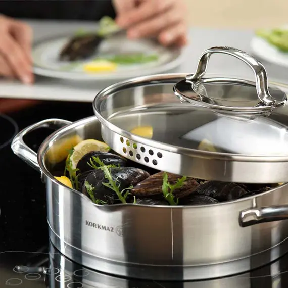 Steam boiler Korkmaz A1990 Casserole 16x8 cm / 1.6 Lt, 3 imageSteam boiler Korkmaz A1990 Casserole 16x8 cm / 1.6 Lt, 3 imageSteam boiler Korkmaz A1990 Casserole 16x8 cm / 1.6 Lt, 3 image