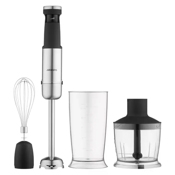 ხელის ბლენდერი Ardesto HBG-1000WHCHC, 1000W, 600ML, Hand Blender, Black/Silverხელის ბლენდერი Ardesto HBG-1000WHCHC, 1000W, 600ML, Hand Blender, Black/Silverხელის ბლენდერი Ardesto HBG-1000WHCHC, 1000W, 600ML, Hand Blender, Black/Silver