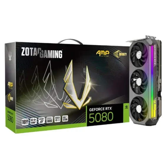 ვიდეო დაფა Zotac GAMING GeForce RTX5080 AMP Extreme INFINITY 16GB 256-Bit GDDR7 - ZT-B50800B-10Pვიდეო დაფა Zotac GAMING GeForce RTX5080 AMP Extreme INFINITY 16GB 256-Bit GDDR7 - ZT-B50800B-10Pვიდეო დაფა Zotac GAMING GeForce RTX5080 AMP Extreme INFINITY 16GB 256-Bit GDDR7 - ZT-B50800B-10P