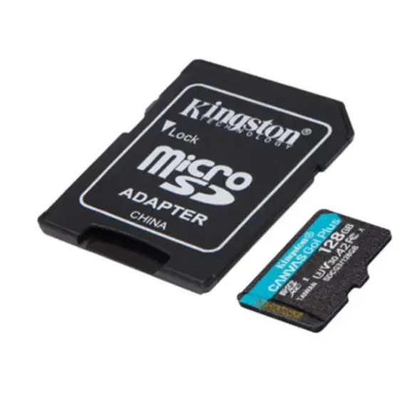 მეხსიერების ბარათი Kingston Canvas Go Plus 128GB microSD Card | Up to 200MB/s | Class 10, UHS-I, U3, V30, A2 | SDCG4/128GB, 4 imageმეხსიერების ბარათი Kingston Canvas Go Plus 128GB microSD Card | Up to 200MB/s | Class 10, UHS-I, U3, V30, A2 | SDCG4/128GB, 4 imageმეხსიერების ბარათი Kingston Canvas Go Plus 128GB microSD Card | Up to 200MB/s | Class 10, UHS-I, U3, V30, A2 | SDCG4/128GB, 4 image