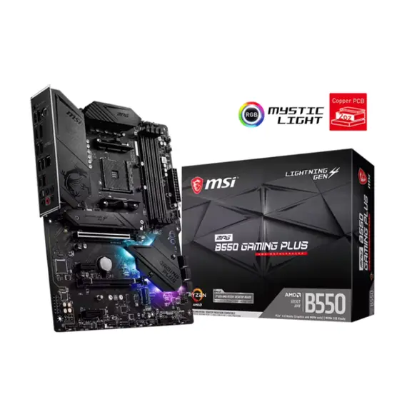 დედა დაფა MSI MPG B550 GAMING PLUSდედა დაფა MSI MPG B550 GAMING PLUSდედა დაფა MSI MPG B550 GAMING PLUS
