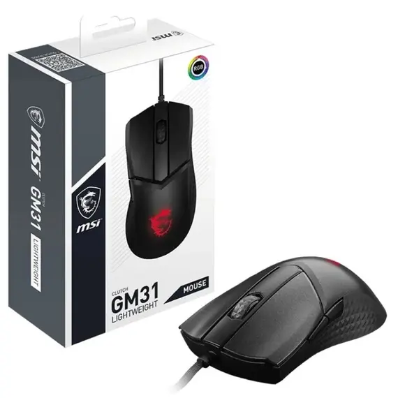 MSI Mouse CLUTCH GM31 LIGHTWEIGHT, 4 imageMSI Mouse CLUTCH GM31 LIGHTWEIGHT, 4 imageMSI Mouse CLUTCH GM31 LIGHTWEIGHT, 4 image