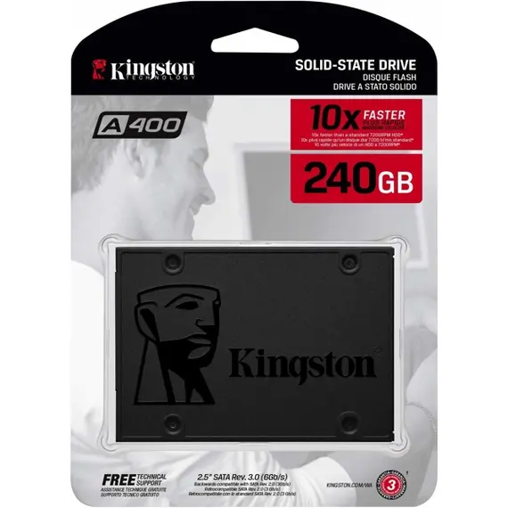 მყარი დისკი Kingston SA400S37/240G SSD 2.5" A400 240GB SATA TLC, 4 imageმყარი დისკი Kingston SA400S37/240G SSD 2.5" A400 240GB SATA TLC, 4 imageმყარი დისკი Kingston SA400S37/240G SSD 2.5" A400 240GB SATA TLC, 4 image