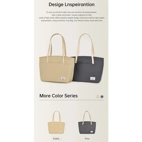 WiWU 14'' Ora Tote Ivory Laptop Bag, 9 imageWiWU 14'' Ora Tote Ivory Laptop Bag, 9 imageWiWU 14'' Ora Tote Ivory Laptop Bag, 9 image