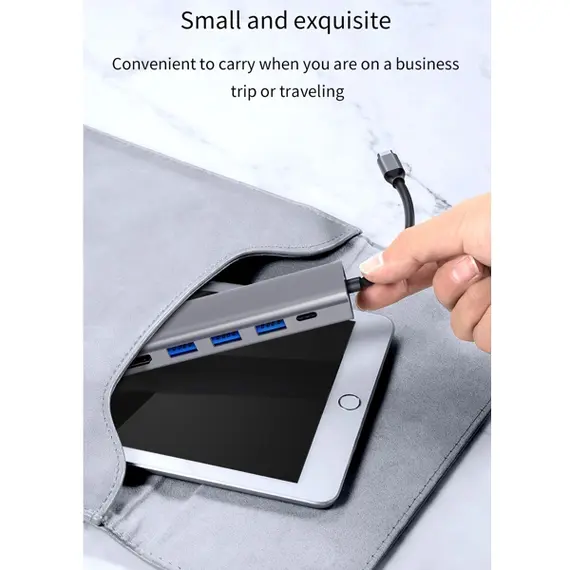 USB Hub WiWU Alpha 531H Grey, 4 imageUSB Hub WiWU Alpha 531H Grey, 4 imageUSB Hub WiWU Alpha 531H Grey, 4 image