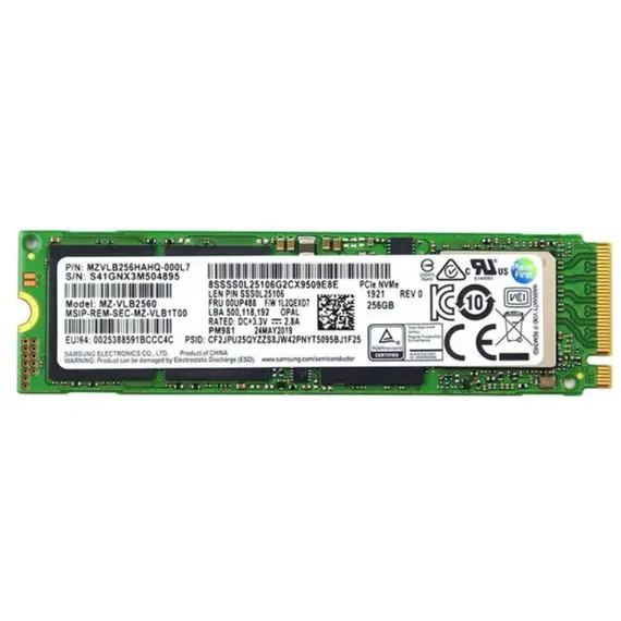 მყარი დისკი Samsung PM981 256GB (MZ-VLB2560)მყარი დისკი Samsung PM981 256GB (MZ-VLB2560)მყარი დისკი Samsung PM981 256GB (MZ-VLB2560)
