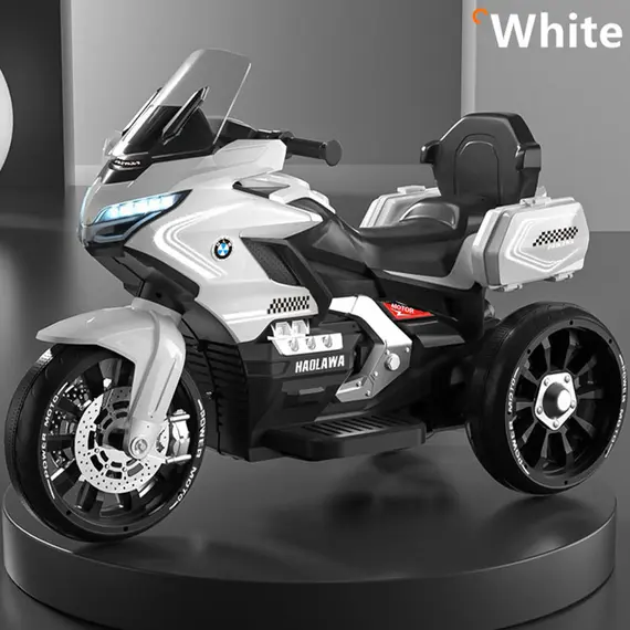 Child's electric motorcycle 1688-WHITEChild's electric motorcycle 1688-WHITEChild's electric motorcycle 1688-WHITE