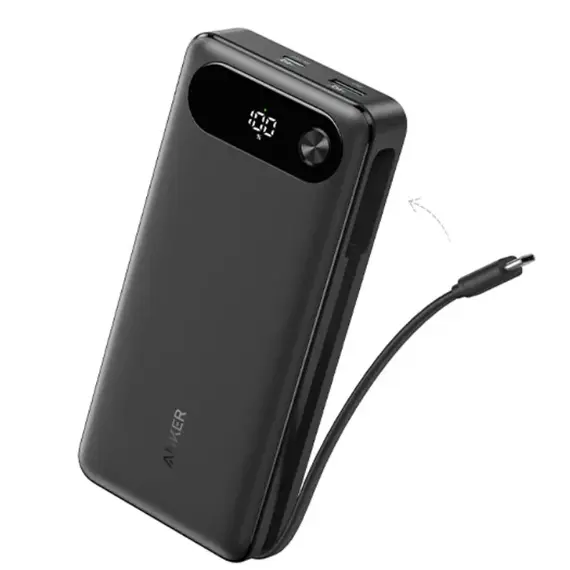 Portable Charger Anker Power Bank (20K, 87W, Built-In USB-C Cable) B2B - UN (excluded CN, Europe) Black Iteration 1Portable Charger Anker Power Bank (20K, 87W, Built-In USB-C Cable) B2B - UN (excluded CN, Europe) Black Iteration 1Portable Charger Anker Power Bank (20K, 87W, Built-In USB-C Cable) B2B - UN (excluded CN, Europe) Black Iteration 1