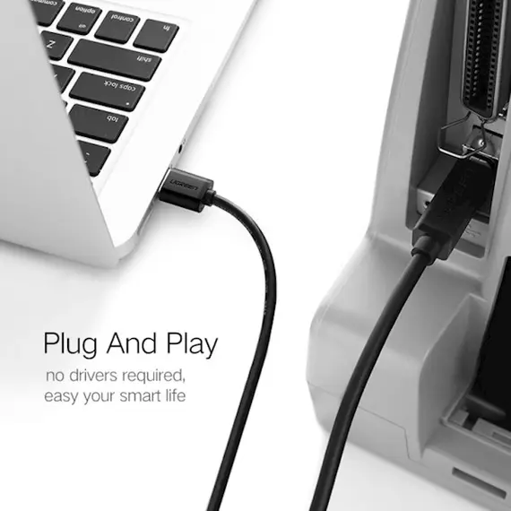 Printer Cable UGREEN US135 (20847) USB 2.0 AM to BM Print Cable 2M Gold-Plated (Black) 2M, 3 imagePrinter Cable UGREEN US135 (20847) USB 2.0 AM to BM Print Cable 2M Gold-Plated (Black) 2M, 3 imagePrinter Cable UGREEN US135 (20847) USB 2.0 AM to BM Print Cable 2M Gold-Plated (Black) 2M, 3 image