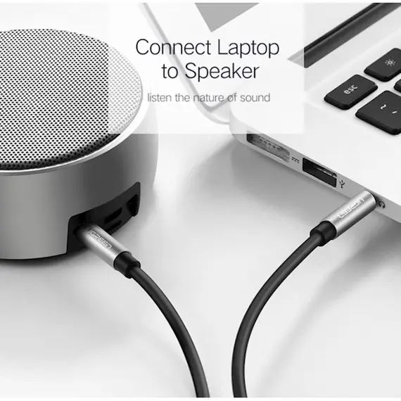 Audio cable UGREEN AV119 (10733), 3.5mm Male to 3.5mm Male Cable, 1m, Black, 3 imageAudio cable UGREEN AV119 (10733), 3.5mm Male to 3.5mm Male Cable, 1m, Black, 3 imageAudio cable UGREEN AV119 (10733), 3.5mm Male to 3.5mm Male Cable, 1m, Black, 3 image