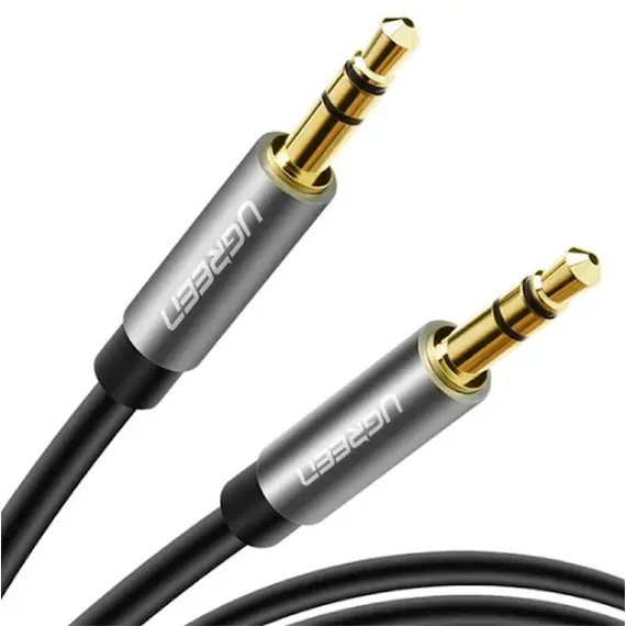 Audio cable UGREEN AV119 (10733), 3.5mm Male to 3.5mm Male Cable, 1m, BlackAudio cable UGREEN AV119 (10733), 3.5mm Male to 3.5mm Male Cable, 1m, BlackAudio cable UGREEN AV119 (10733), 3.5mm Male to 3.5mm Male Cable, 1m, Black