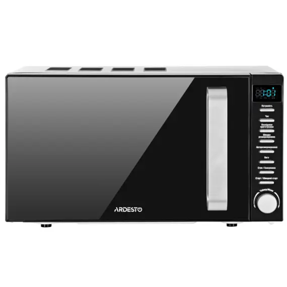 Ardesto GO-E845GB microwave oven with mirrored doors, electronic control and display.Ardesto GO-E845GB microwave oven with mirrored doors, electronic control and display.Ardesto GO-E845GB microwave oven with mirrored doors, electronic control and display.